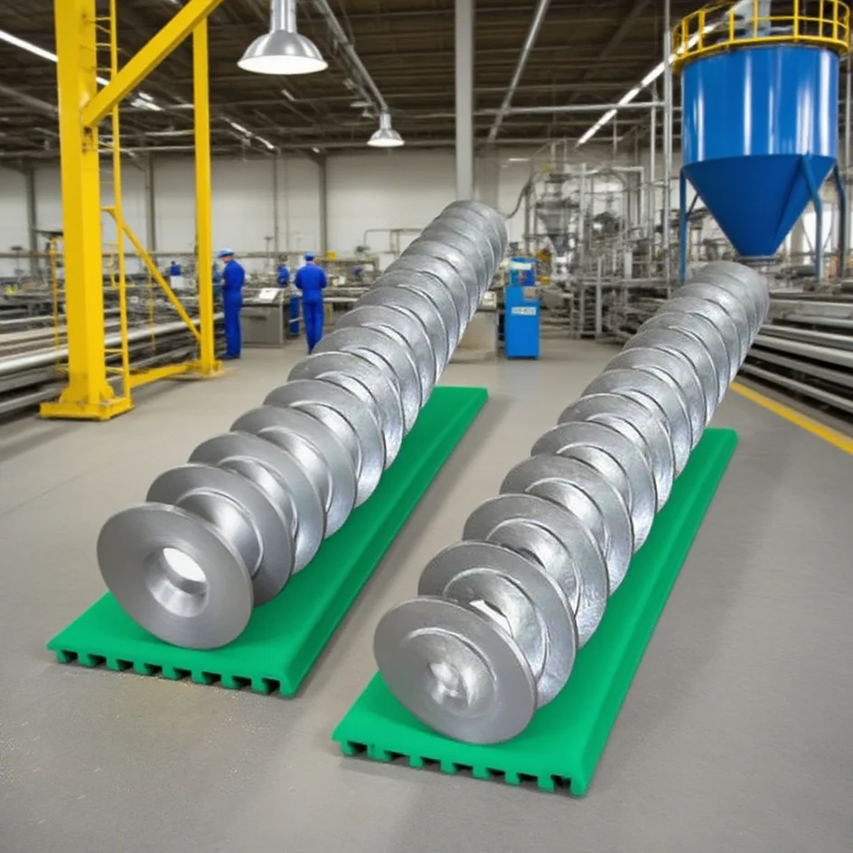 

Customized precision CNC formed spiral screw blades for land food-grade feed/fertilizer production line renovation