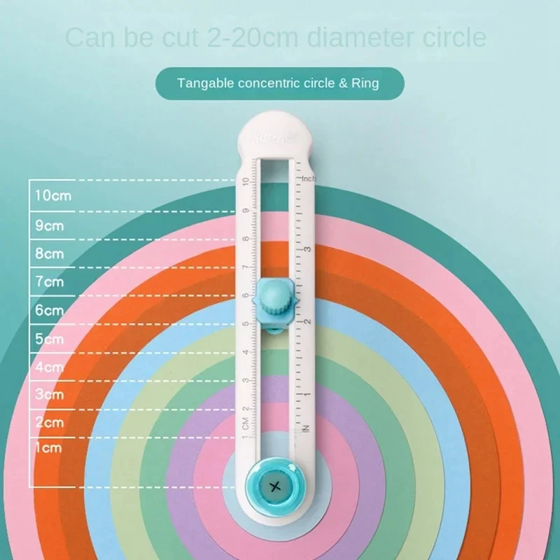 Couteau à Découper Rond avec Boussole pour Scrapbooking, Découpeur de Cercle, Réglable, Papier Circulaire, Cartes, DIY, Nouveau, 360