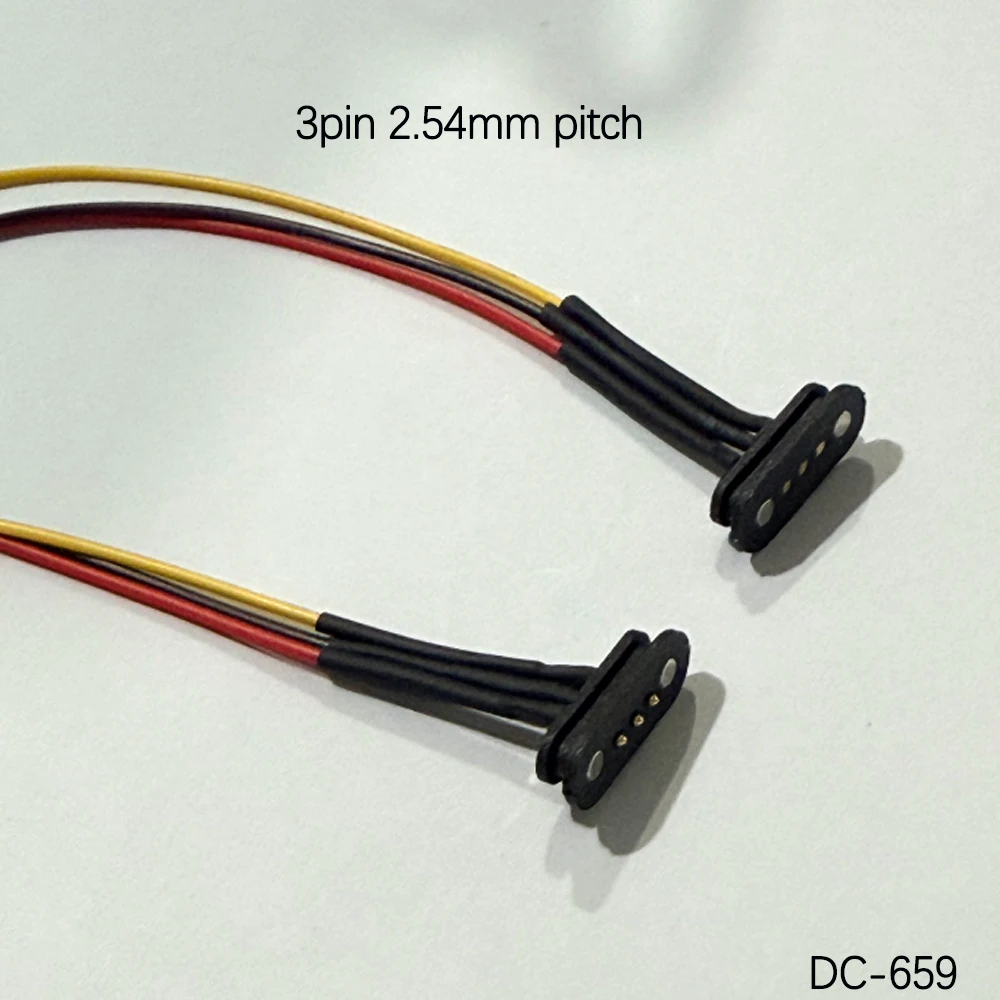 1 Paar 2A DC Magnetischer Pogo-Pin-Stecker 2-Pin 3 4 5P Pogopin Stecker Buchse Abstand 2,8mm 2,5mm Federbelasteter DC-Stromanschluss DC-Stecker – Detail 6