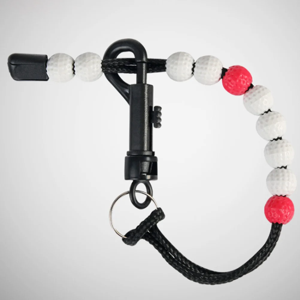 

1Pcs Portable Stroke Counter Wristband Easy to Use Beads Tracker for Golf Lovers Red Bead Counter Score Keeper Beads