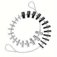 1 Set Nut And Bolt Thread Checker Inch And Metric 26 Male/female Gauges Stainless Steel Thread Checker Round Head Thread Inspect