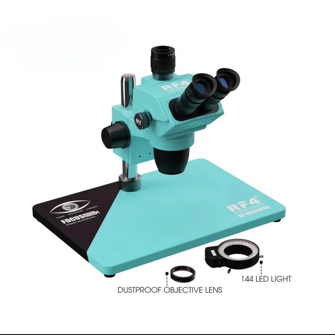 RF4 High Power Mobile Phone Main Board Repair High Definition Microscope 7-50X Double Arm Continuous Zoom