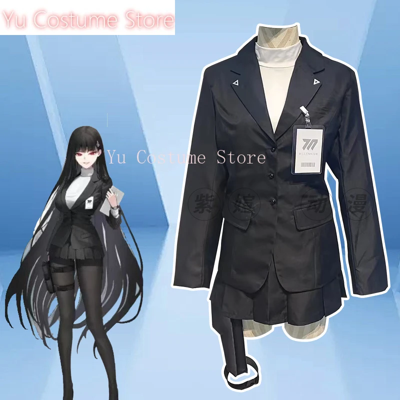 

Blue Blue Archive Moon Adjustment Liyin Formula Dress Liyin President Performance Dress Halloween Carnival Uniforms Cosplay