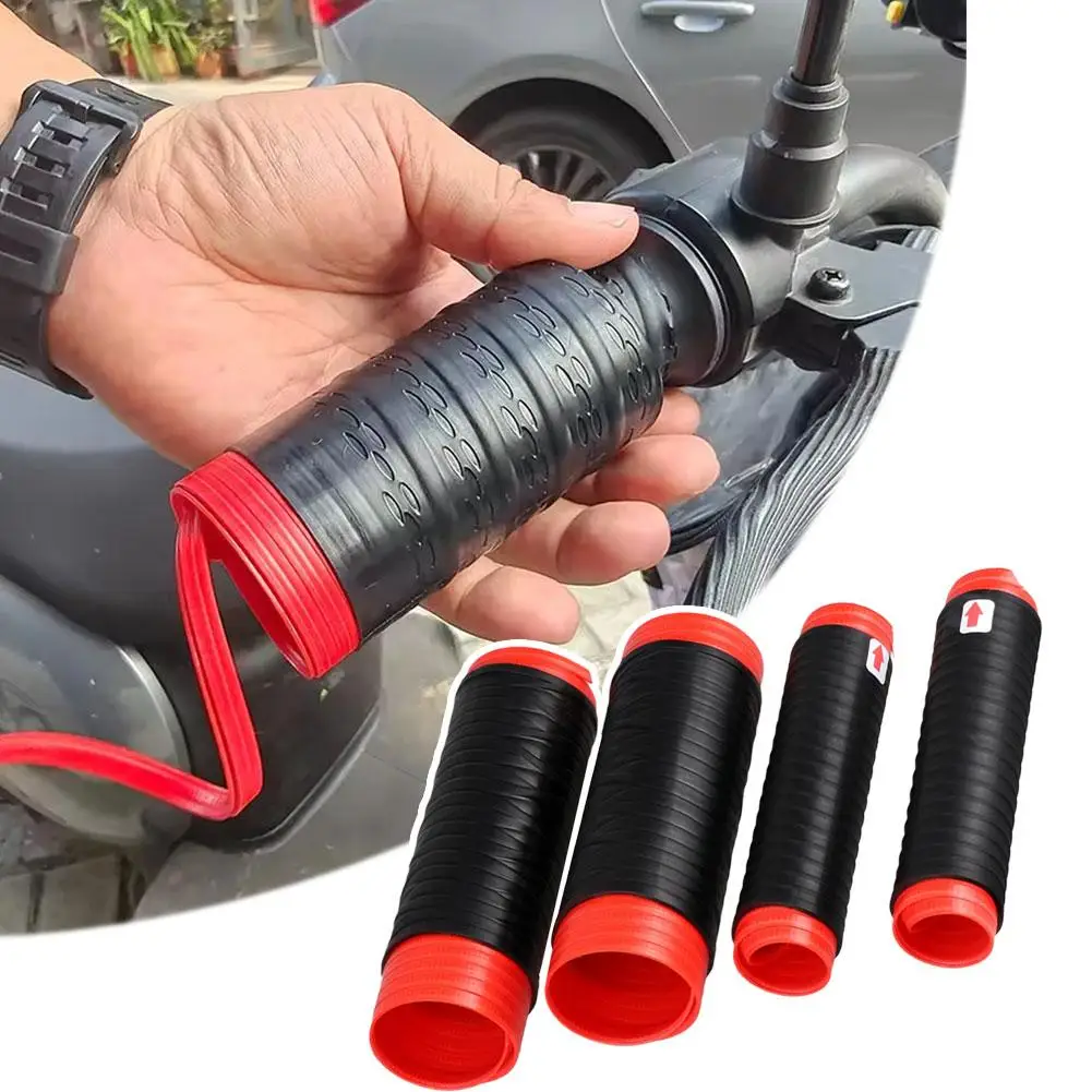 الراقية دراجة نارية المقود القبضات غطاء الذاتي تقلص يغطي دراجة نارية واقية اكسسوارات الفرامل مكافحة المقود زلة H8X8