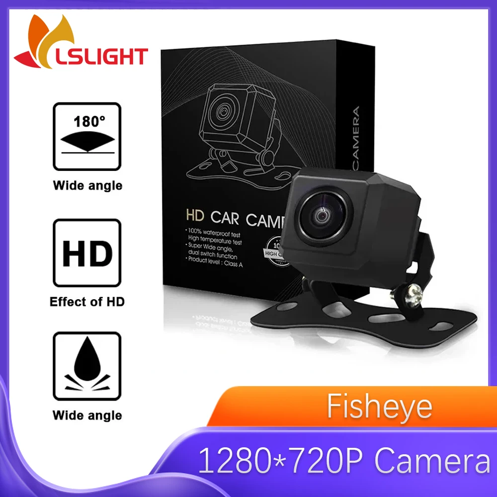 

Universal Car Rearview Camera AHD Night Vision Waterproof Parking Monitor Horizontal Angle 180° Support 720 1080P Switching