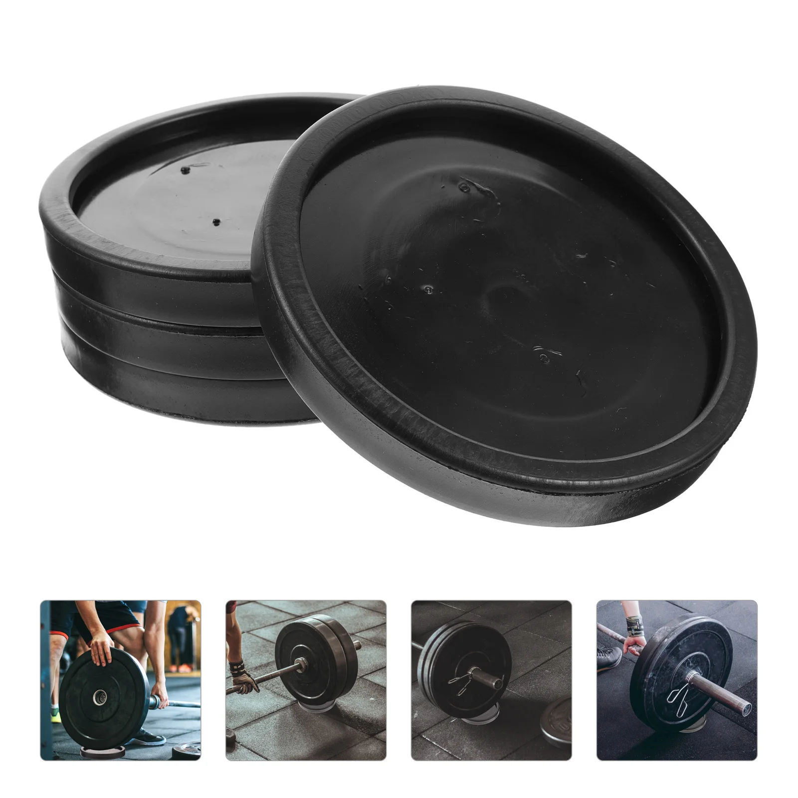 

4 Pcs Gym Equipment Protectors Anti Slip Chair Pads Table Feet Felt Plastic Bed Stoppers Furniture Coasters Caster Cups Wheel
