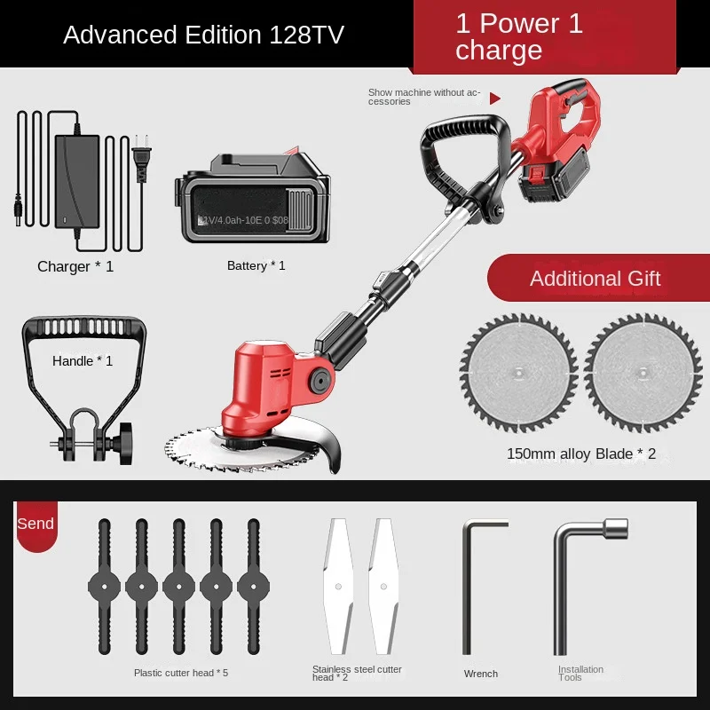 Rasaerba Elettrico Desbrozadora Batería Debroussailleuse À Batterie Coupe Bordure Sans Fils À Batterie 