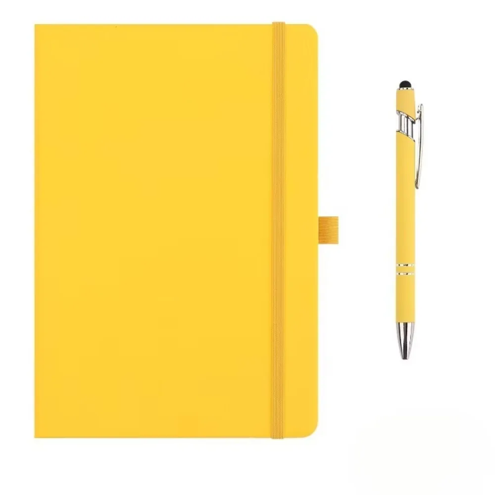 Mini Pocket Notebooks a6 Leather Cover Student Handbooks with Elastic Band Ruled Lined Diary Notebook For Work, Business, Travel