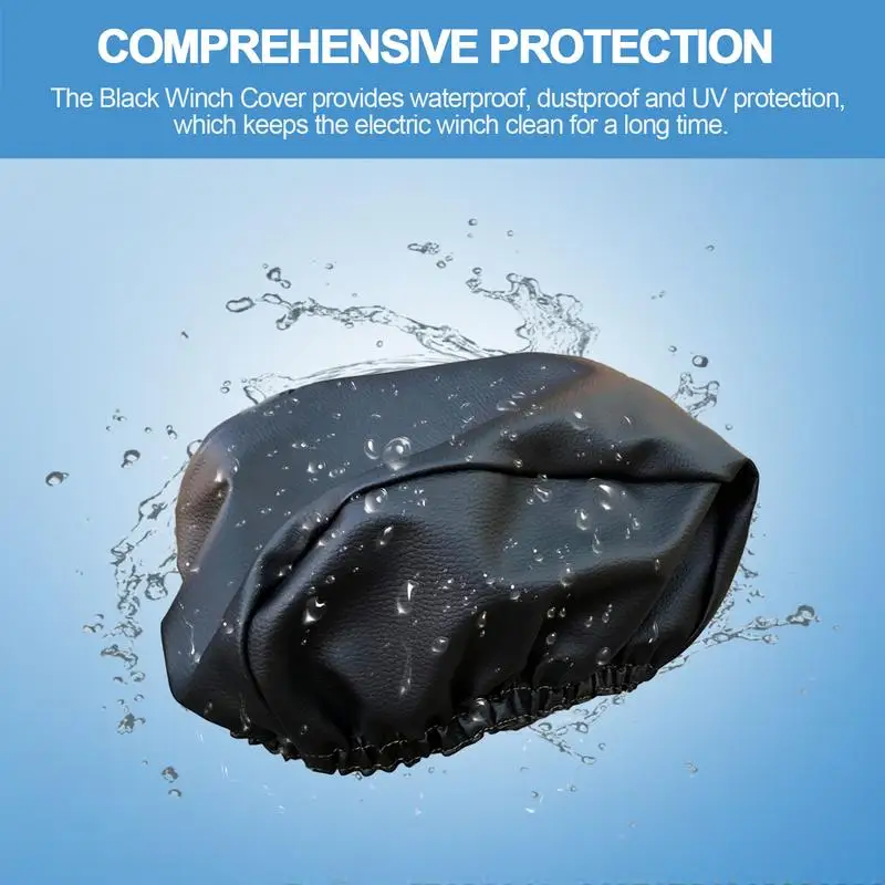 Heavy Duty Car winch protection cover Thickened car winch waterproof cover Waterproof dustproof and sun-proof protection cover