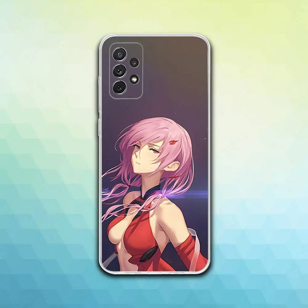 Y-Yuzuriha Anime Inori Phone Case For Samsung S30,23,21,22,20, FE lite,S10,9,8,7 PIus Note20ultra Soft Transparent