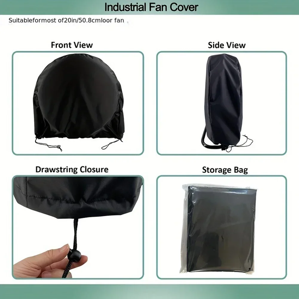 Water Easy To Use Adjustable Straps Dust Cover Industrial Foldable Industrial Electric Fan Long Lasting Longevity