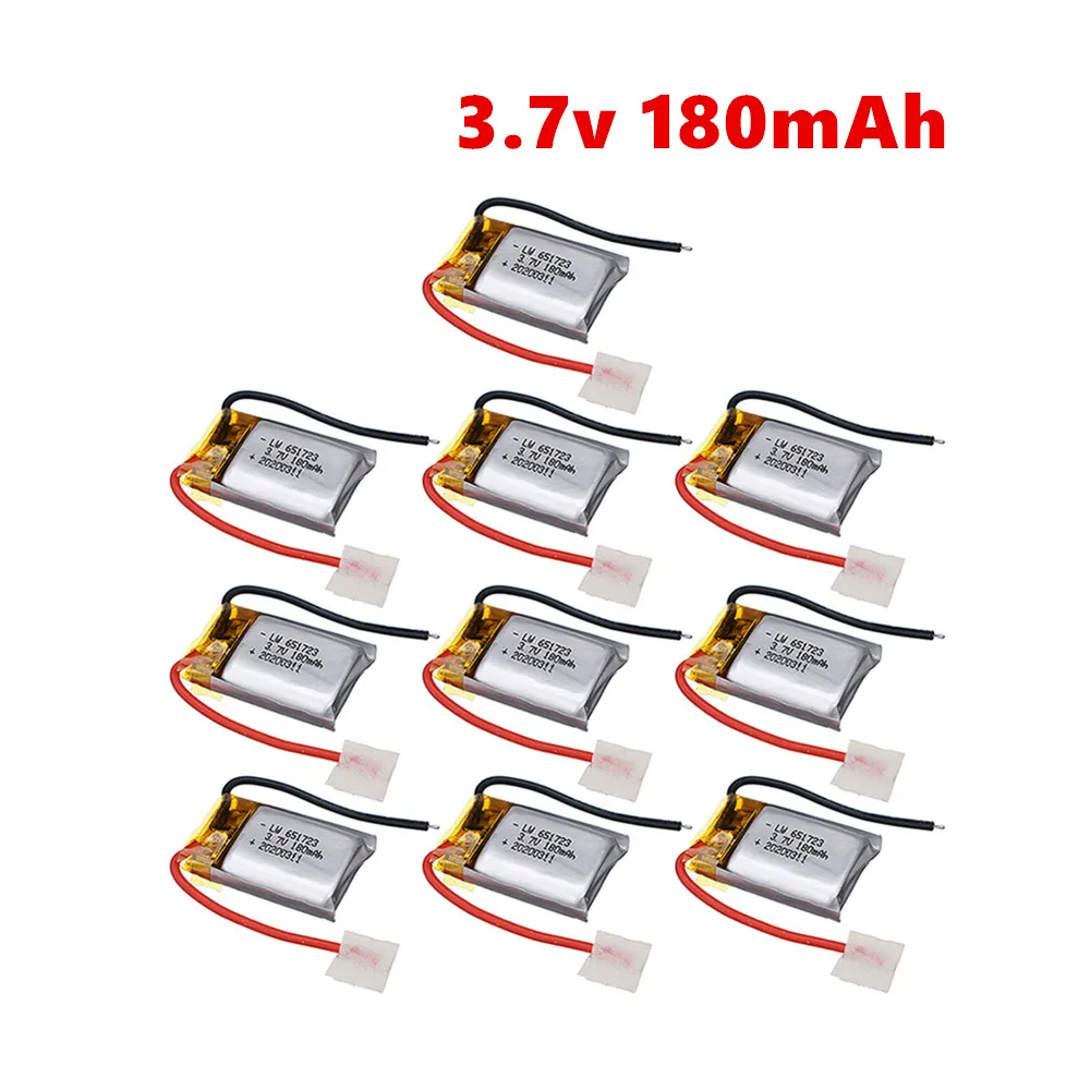 3.7V 180mAh Battery For Syma S109G S111G MJXRC X900 X901 Remote Control Helicopter 3.7V 180mah 651730