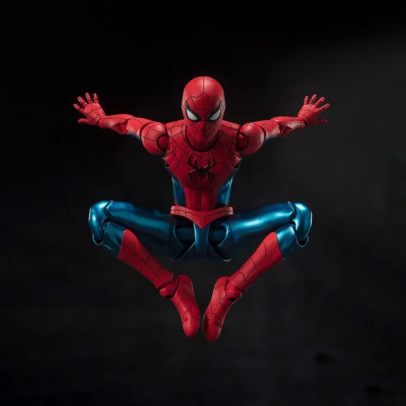 بانداي S.H.Figuarts الأصلي مارفل سبايدر مان: نو واي هوم بيتر باركر بدلة جديدة باللونين الأحمر والأزرق هدية عيد ميلاد #2