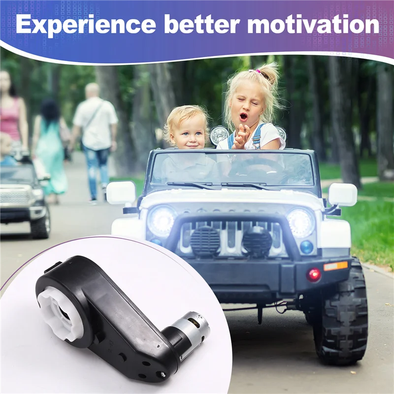 

RS550 Electric Motor Gearbox 12V 15000-16000RPM Car DC Motor Gear Box For Kids Electric Off-Road Vehicle Car