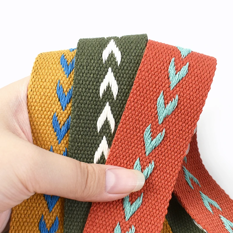 

2-10M 38mm Polyester Cotton Webbing Straps Sewing Backpack Belt Sling Bag Strap Clothes Decoration Ribbons Band DIY Accessories