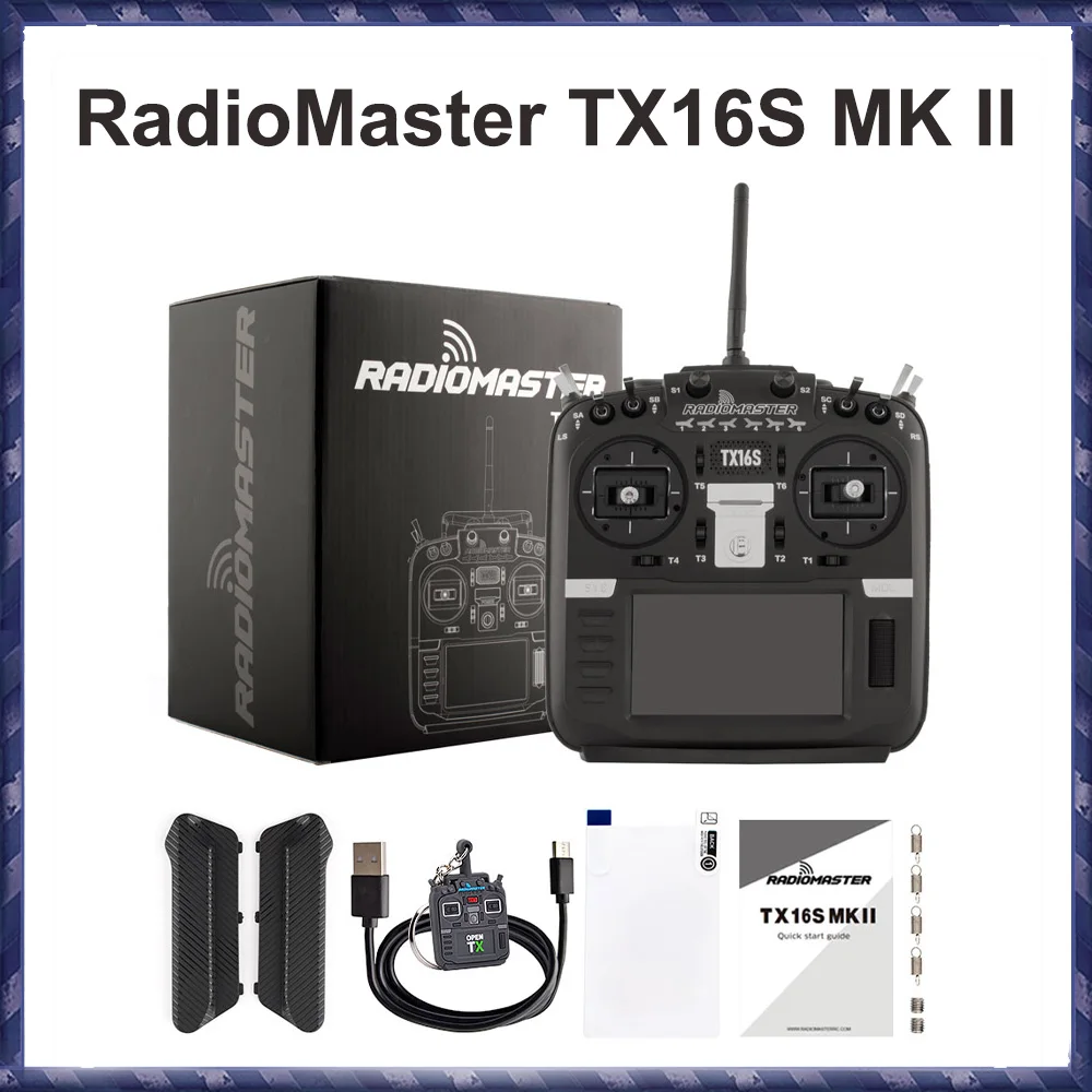 

TX16S Mark II Radio Controller (Mode 2) V4.0 Hall Gimbals ELRS / 4IN1 Support EdgeTX and OpenTX Remote Control Transmitter
