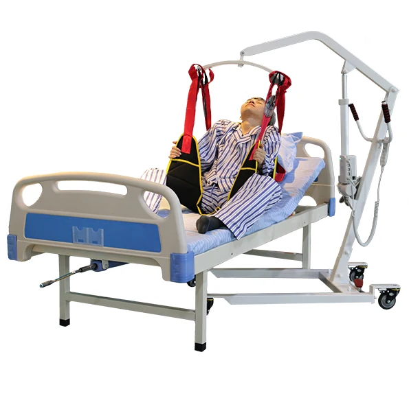 Patient Lifter Hoist, Metal and Steel, Bedridden Patient Hoist, Portable Nursing Bed, Medical Bed for Elderly Care