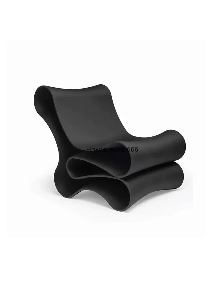 FRP special-shaped noodles casual backrest chair hollow-out integrated forming single chair