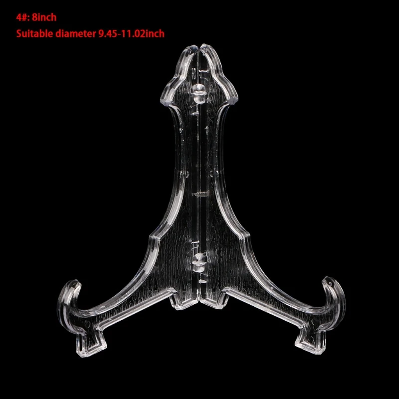 Plastic Display Stand Dish Rack Plate Bowl Picture Frame Photo Pedestal Holder Dropship