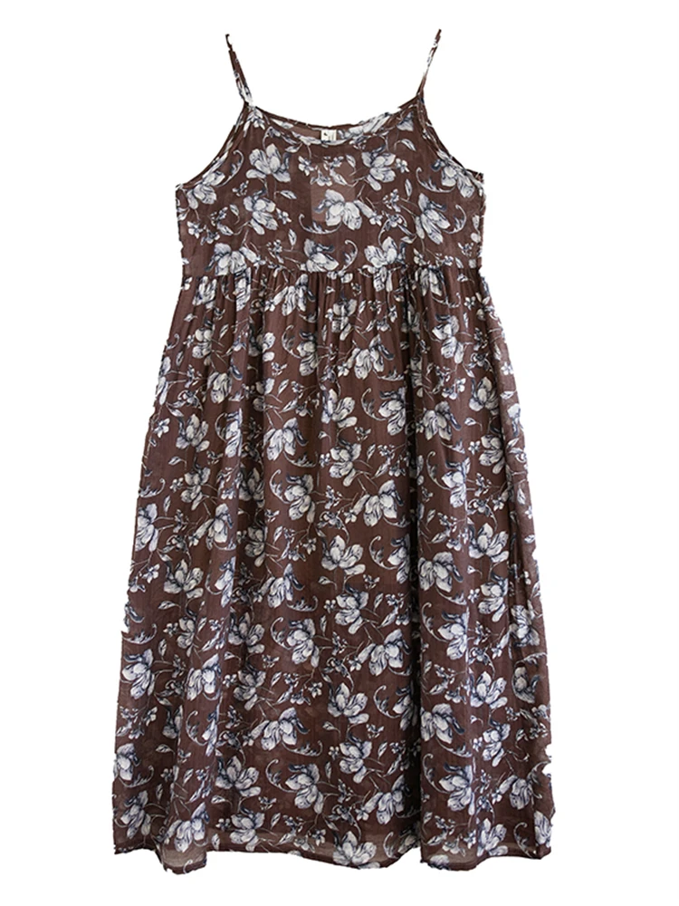 Vestido largo sin mangas con tirantes finos para mujer, ropa elegante, informal, transpirable, para playa, verano, 2023