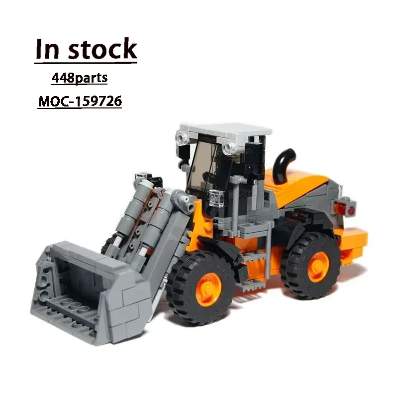 MOC-159726 Miniature Doosan DL420-7 City Excavator Building Block Model MOC Creative Toy Children's Birthday Building Block Toy