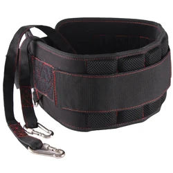 Fitness Adjustable EVA Pull-Up Dip Belt Barbell Dumbbell Weighlifting Belts Gym Squat Powerlifting Belt Back Brace
