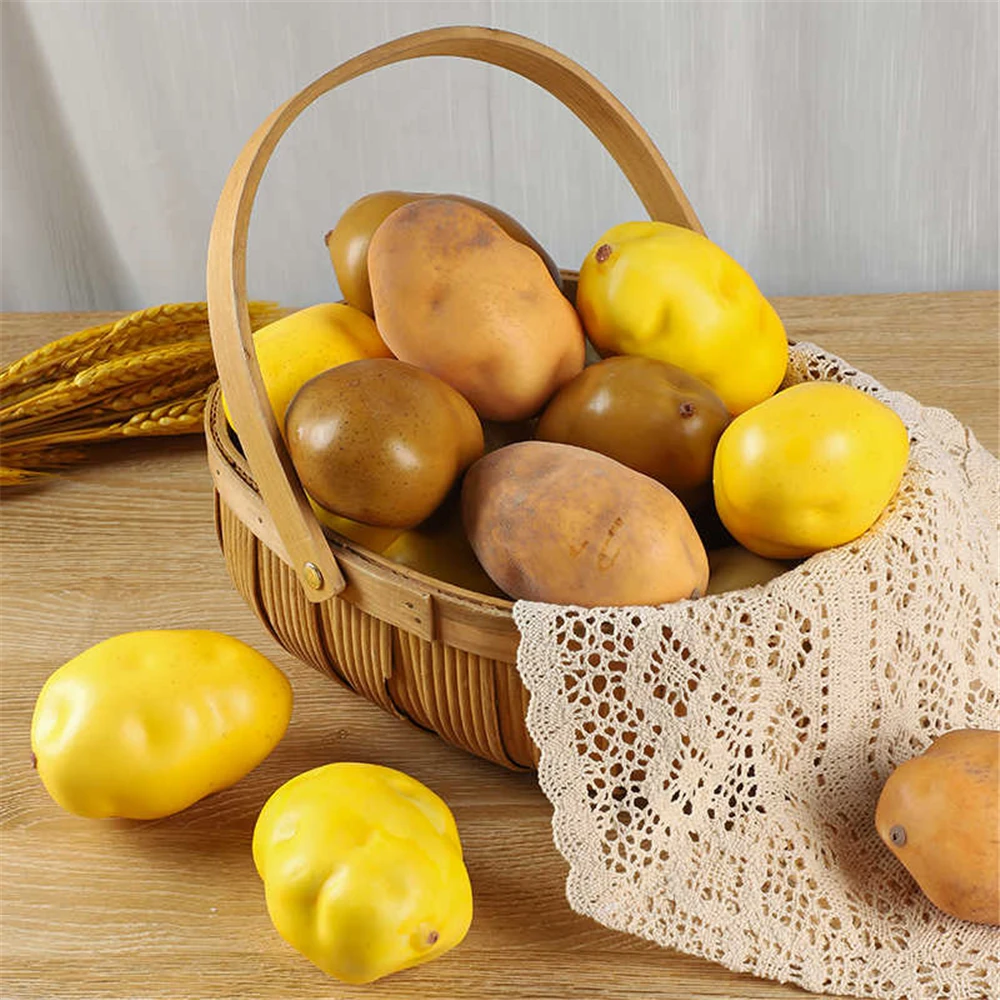 

Artificial Vegetables Kitchen cabinet dining room hall hotel restaurant store shop decor Faux Fake Simulation potato model