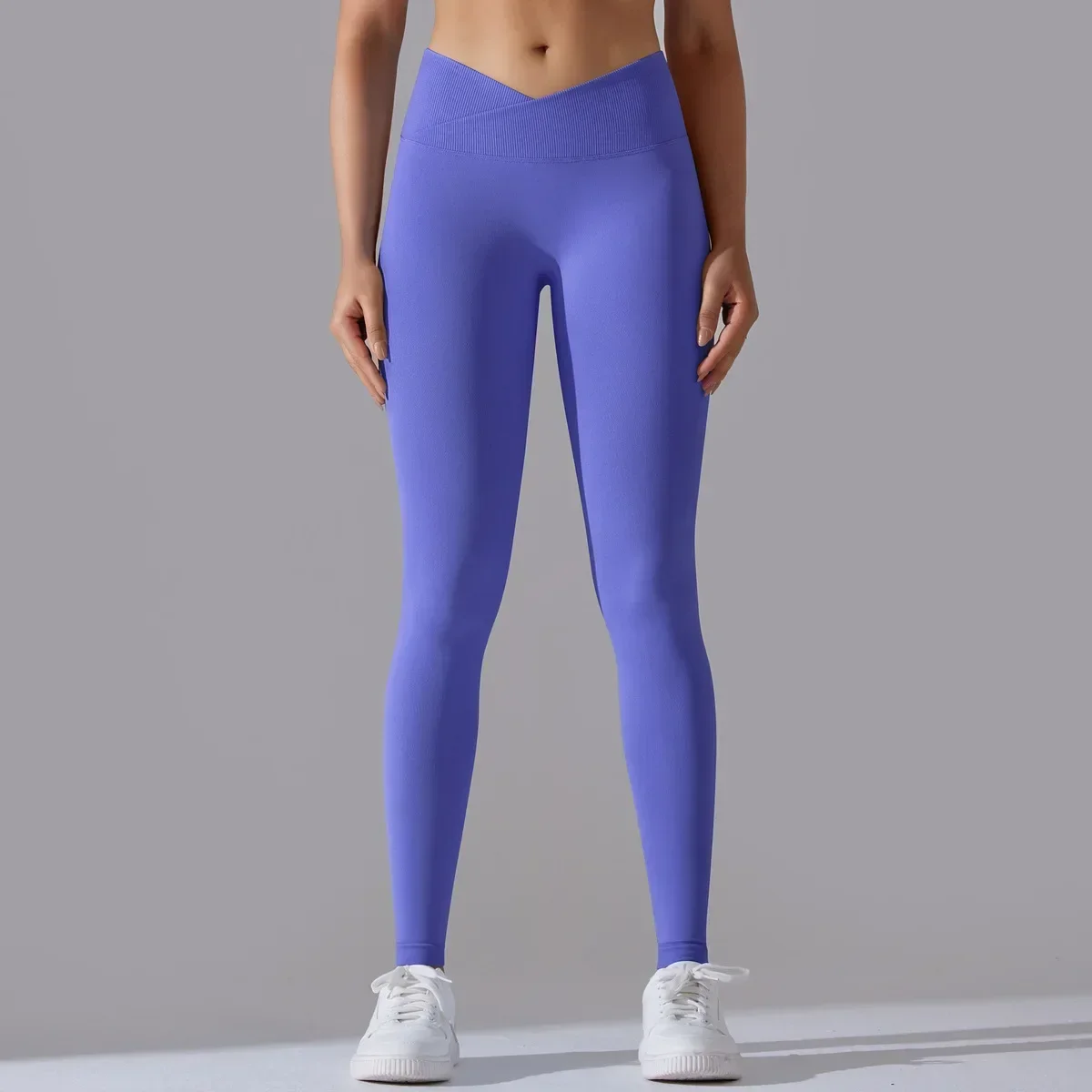 Women's High Waisted Yoga Leggings, Sexy Lifting Buttocks, Nine Point Exercise Speed Drying Running Fitness Suit