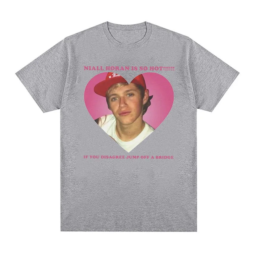 T-shirt graphique imprimé Niall Horan Is So Hot pour hommes, mode vintage, Économie à manches courtes, décontracté, 100% coton, respirant