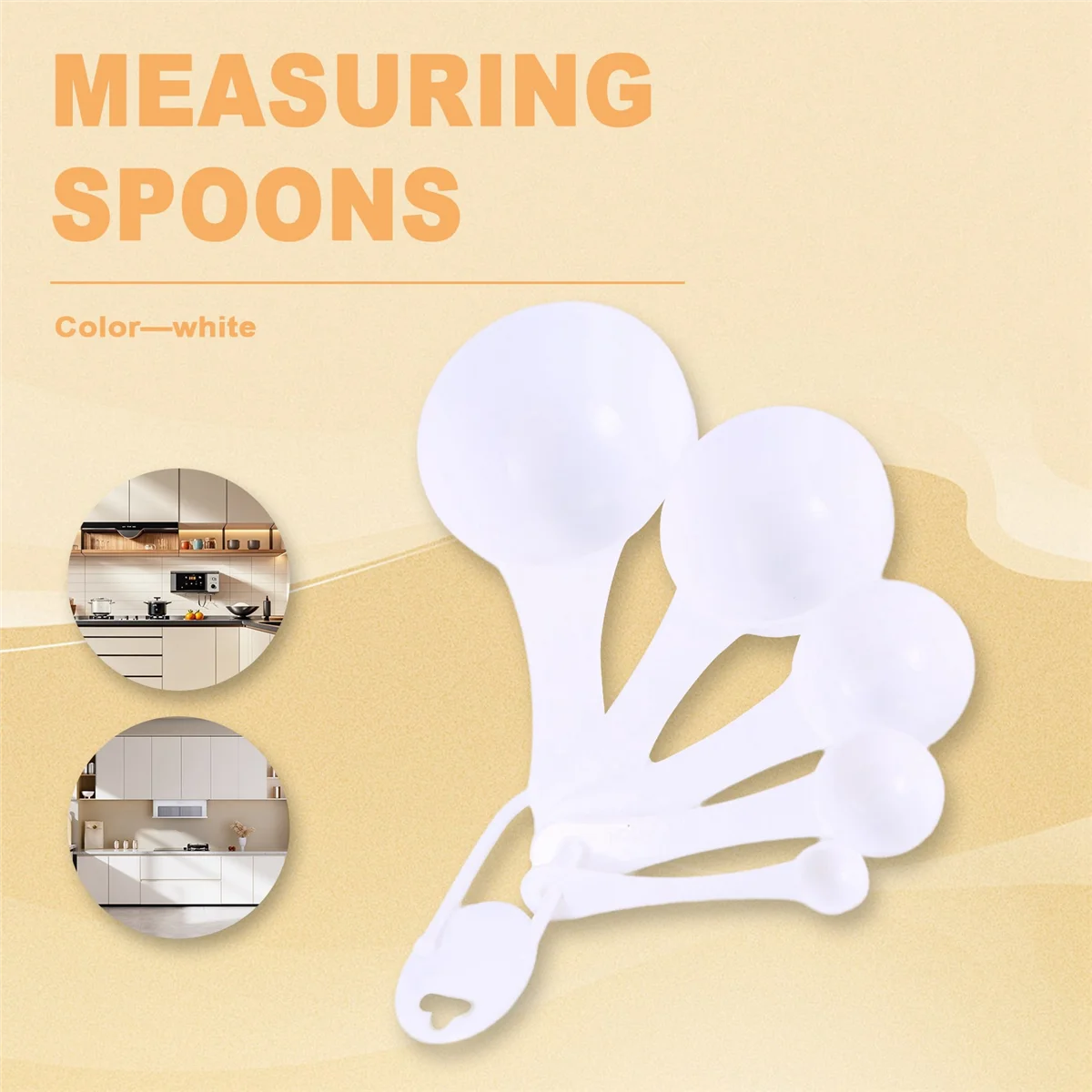 RIRI Lot 5 قطع 100 مل / 50 مل / 15 مل / 5 مل / 1 مل موزعات ملاعق قياس بلاستيكية.