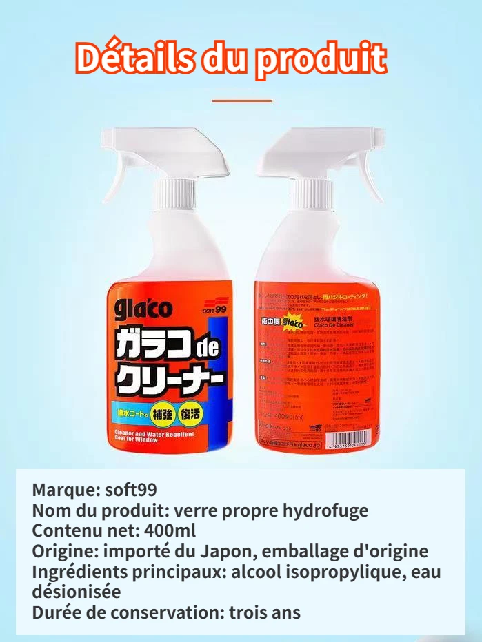400 مللي Soft99 اليابان دائم زجاج سيارة الزجاج الأمامي المياه المطر طارد Glaco الزجاج تنظيف طلاء مضاد للمطر علاج مضاد للمطر
