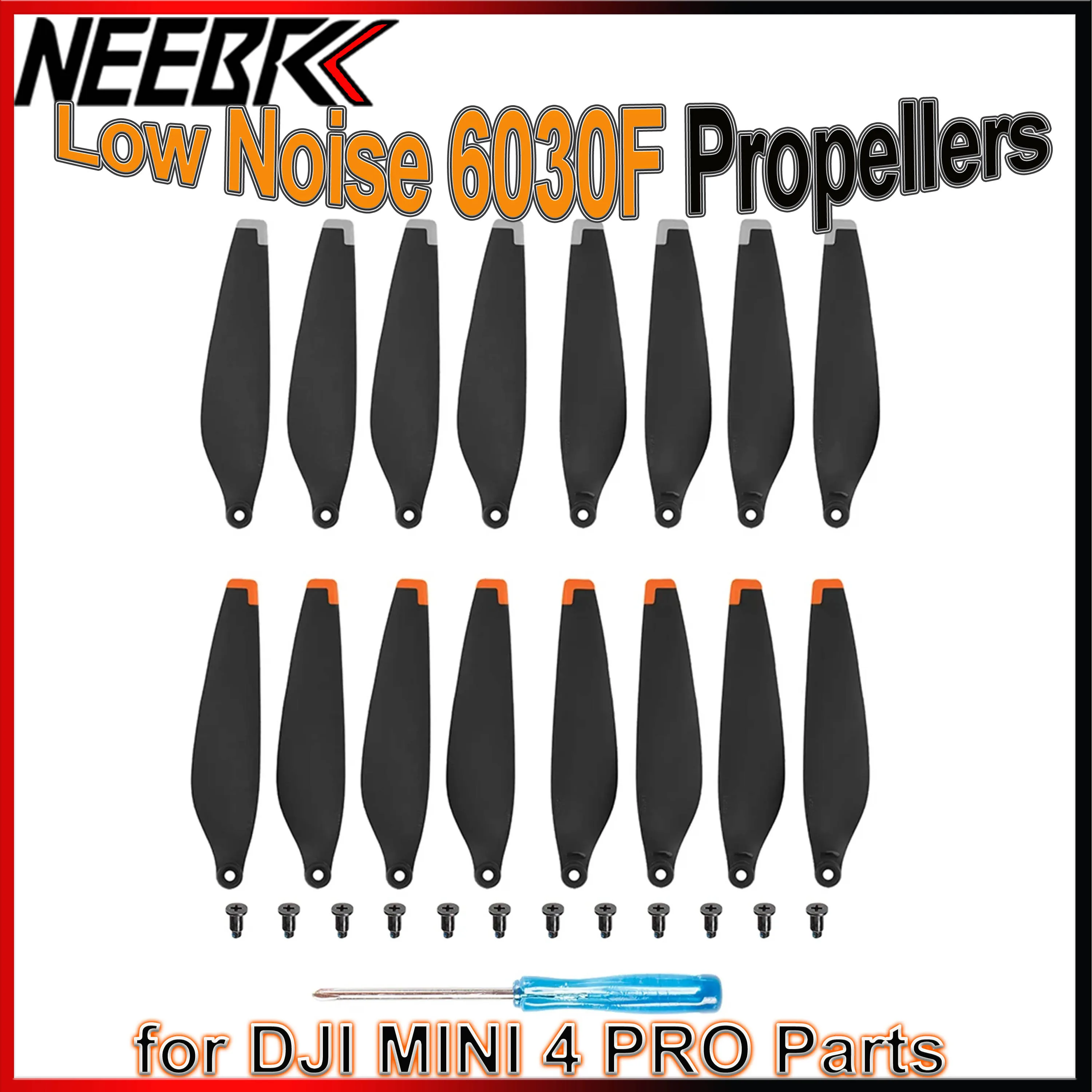 8PCS 6030F Propeller Replacement Props Light Weight Durable for DJI MINI 4 PRO Blade Wing Fans Drone Spare Parts Accessories