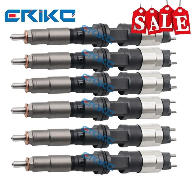 095000-6490 Diesel Fuel Injector Set 095000-6491 RE529118 RE524382 Sprayer Nozzle for DENSO JOHN DEERE D7430 Engine 6068HL482