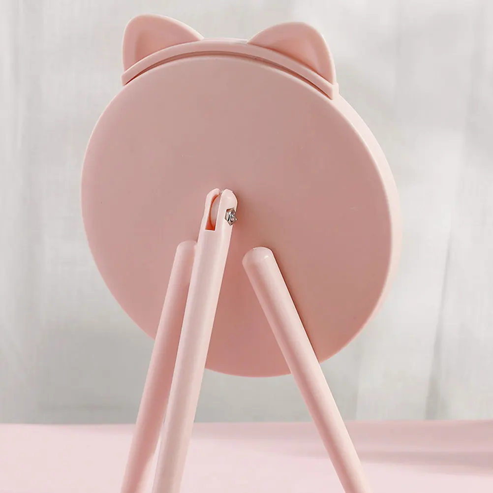 

Portable Makeup Mirror Desktop Simple Elegant Design Stable Base Smooth Edges Wear-Resistant Household Vanity Table Mirror