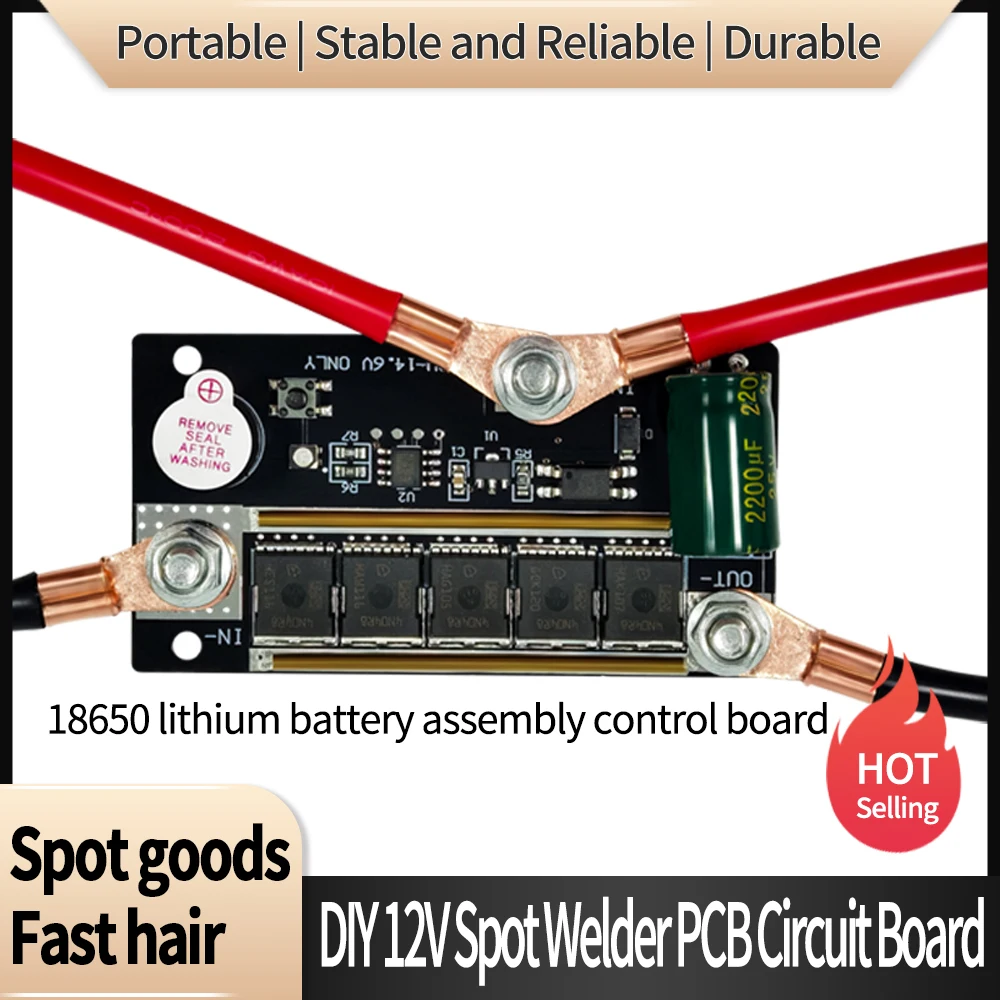 Spot Welder DIY Kit 12V Battery Energy Storage Spot Welding Machine PCB Circuit Board Soldering Equipment Welder Accessories