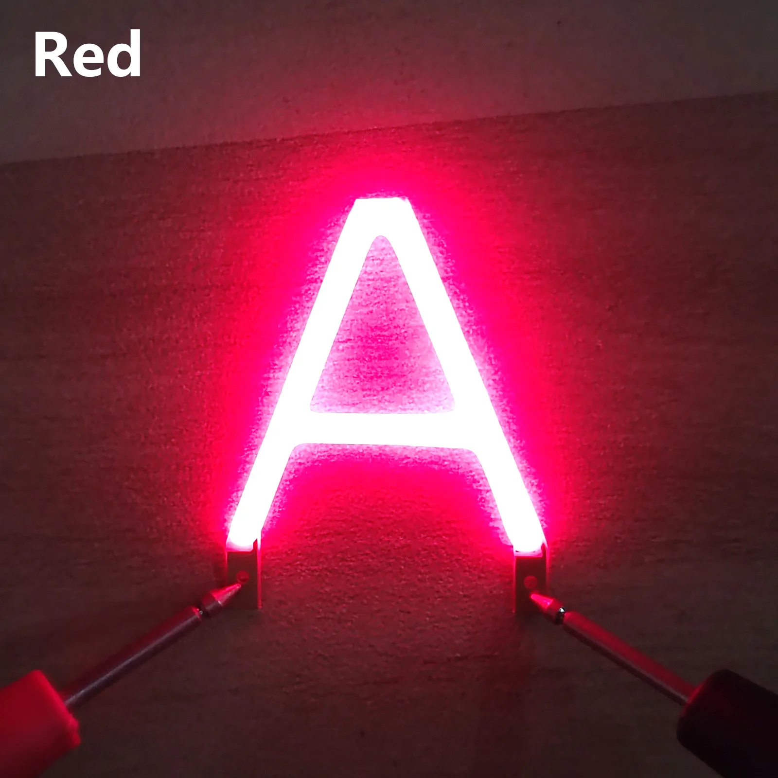 

New 26 letter hard filament ABCDEFGHIJKLMNO 3V 20-50mA For Decorative lights DIY Christmas New Year holiday 2200K red Green blue