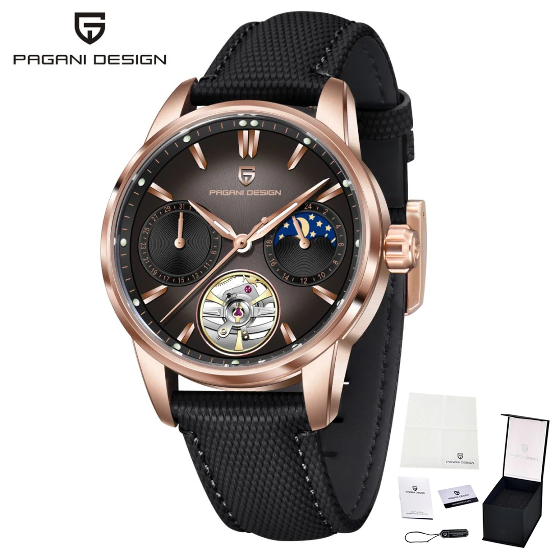 Automatic Mechanical Tourbillon Watch for Men