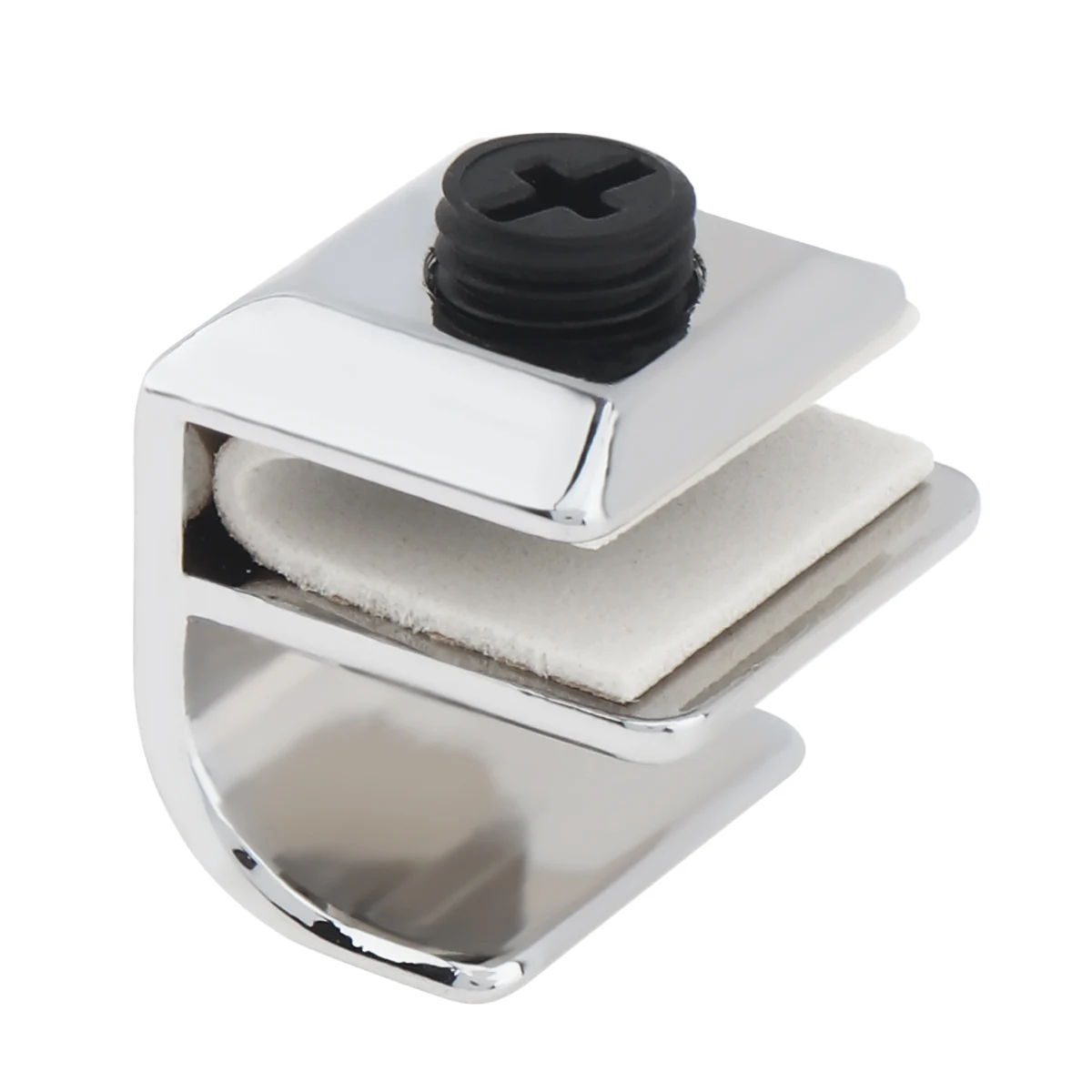 Glass Door Drawer Handle Zinc Alloy Clip 3 - 5mm Glass Free Opening Handle Pull Knob Wine Cabinet Display Cabinets