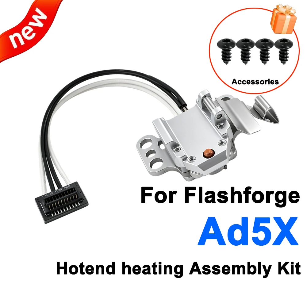 

For Flashforge AD5X Hotend Heating with Thermistor Temperature Sensor Hotend Assembly for Flashforge Ad5x Accessories