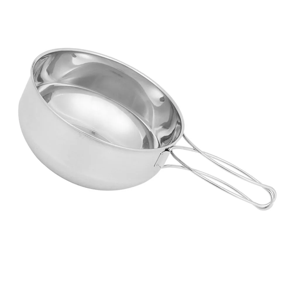 

Camping Steel Pot Stainless Folding Bowl Cookware Cooking Supplies Outdoor Combination