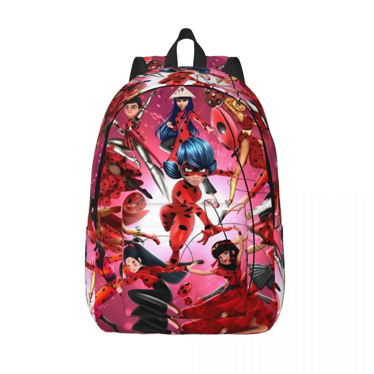 

Рюкзак с супергероями miracou Ladybugss, рюкзак для учеников средней и старшей школы, Волшебная женская сумка для книг, мужской женский спортивный рюкзак