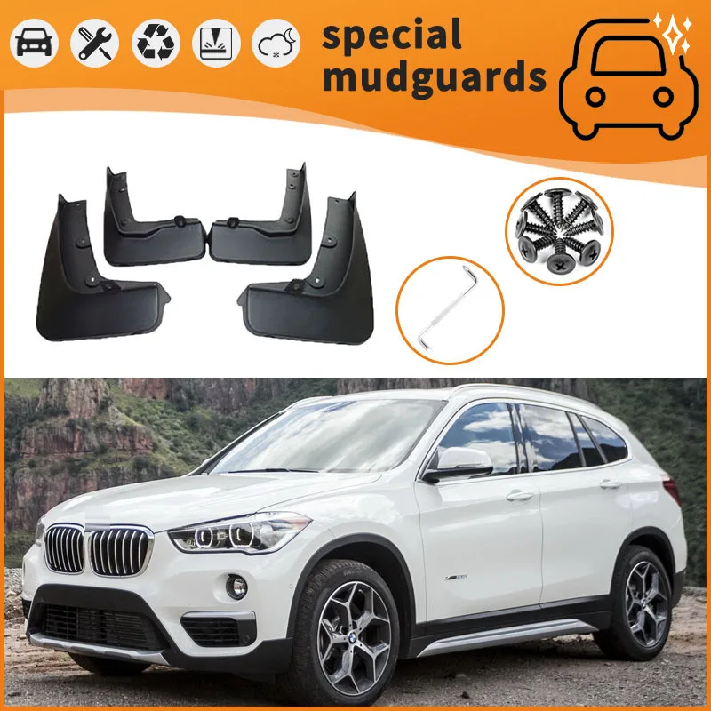 

For 16-21 BMW X1 models Mudguards Fender Mudflaps Front Rear Flares Splash Guards Cover Car Accessorie