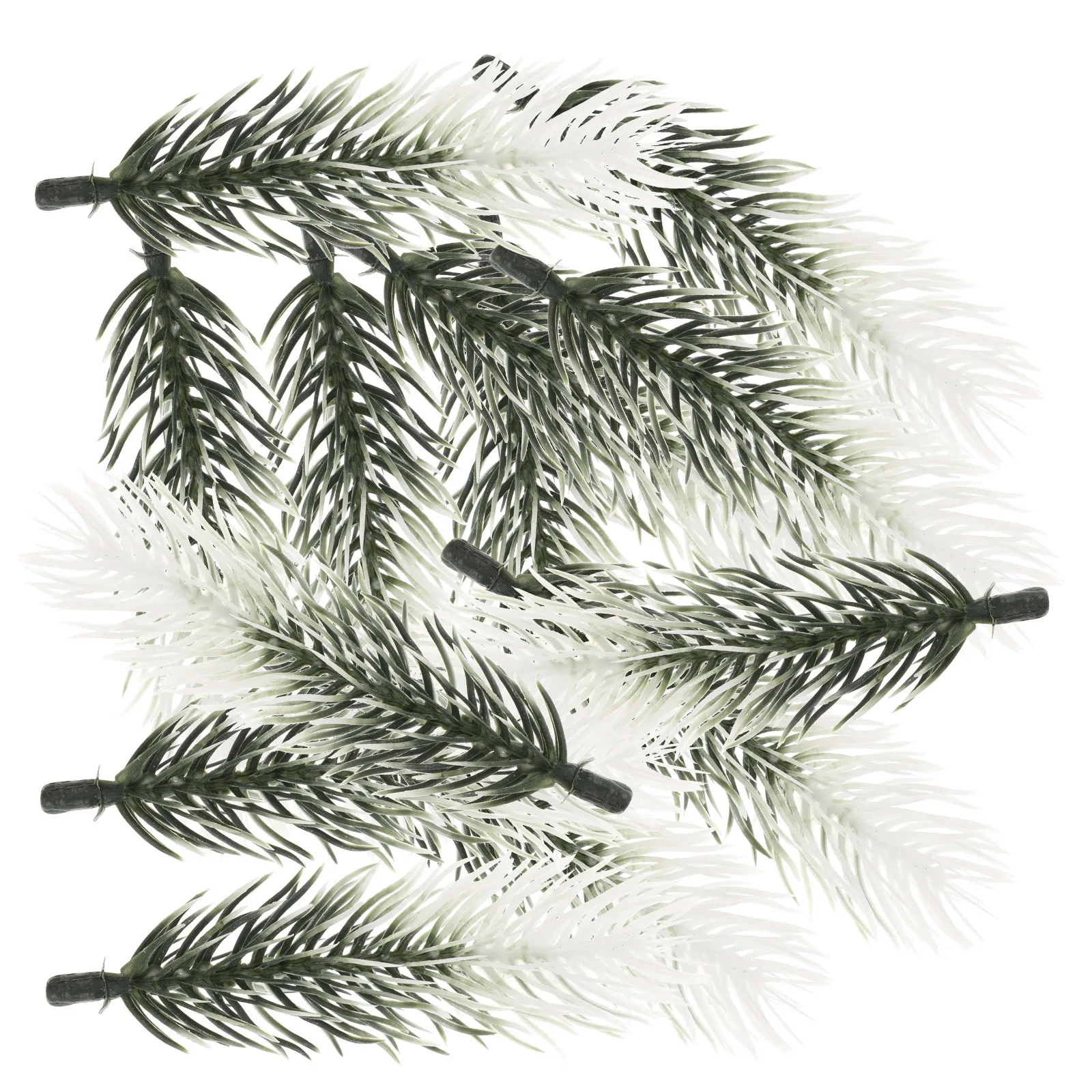 

30Pcs Artificial Pine Needles Delicate Christmas Decor Branches Twigs Bright Green for Tree Office Party Artificial Pine