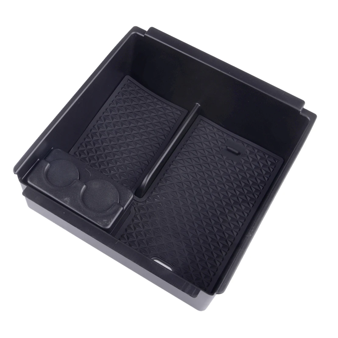 Caja de almacenamiento con reposabrazos para consola central, paleta de orden apta para Isuzu d-max MU-X 2012 2013 2014 2015 2016 2017 2018 2019 2020 negro