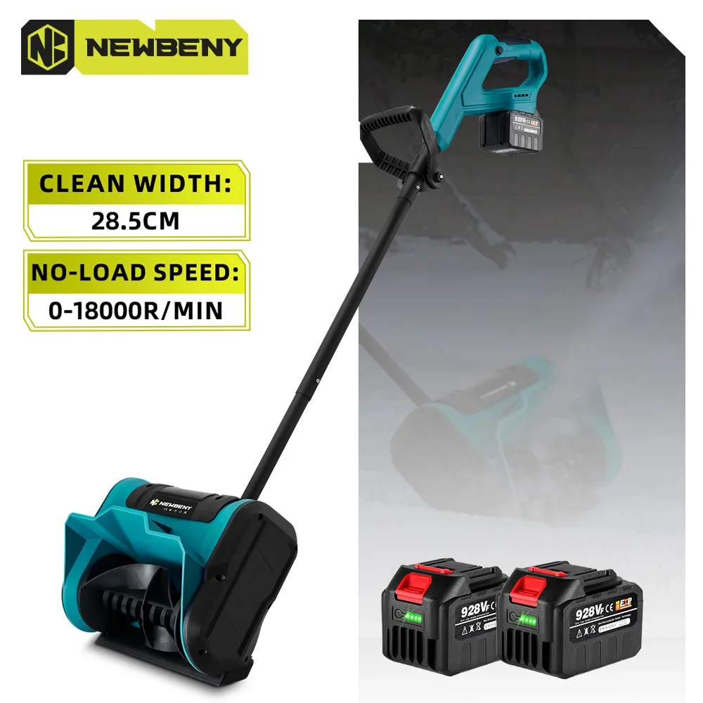 NEWBENY Electric Foldable Snow Plow Cordless Snow Remover Shovel Clean Courtyard Street Power Tools For Makita 18V-21V Battery