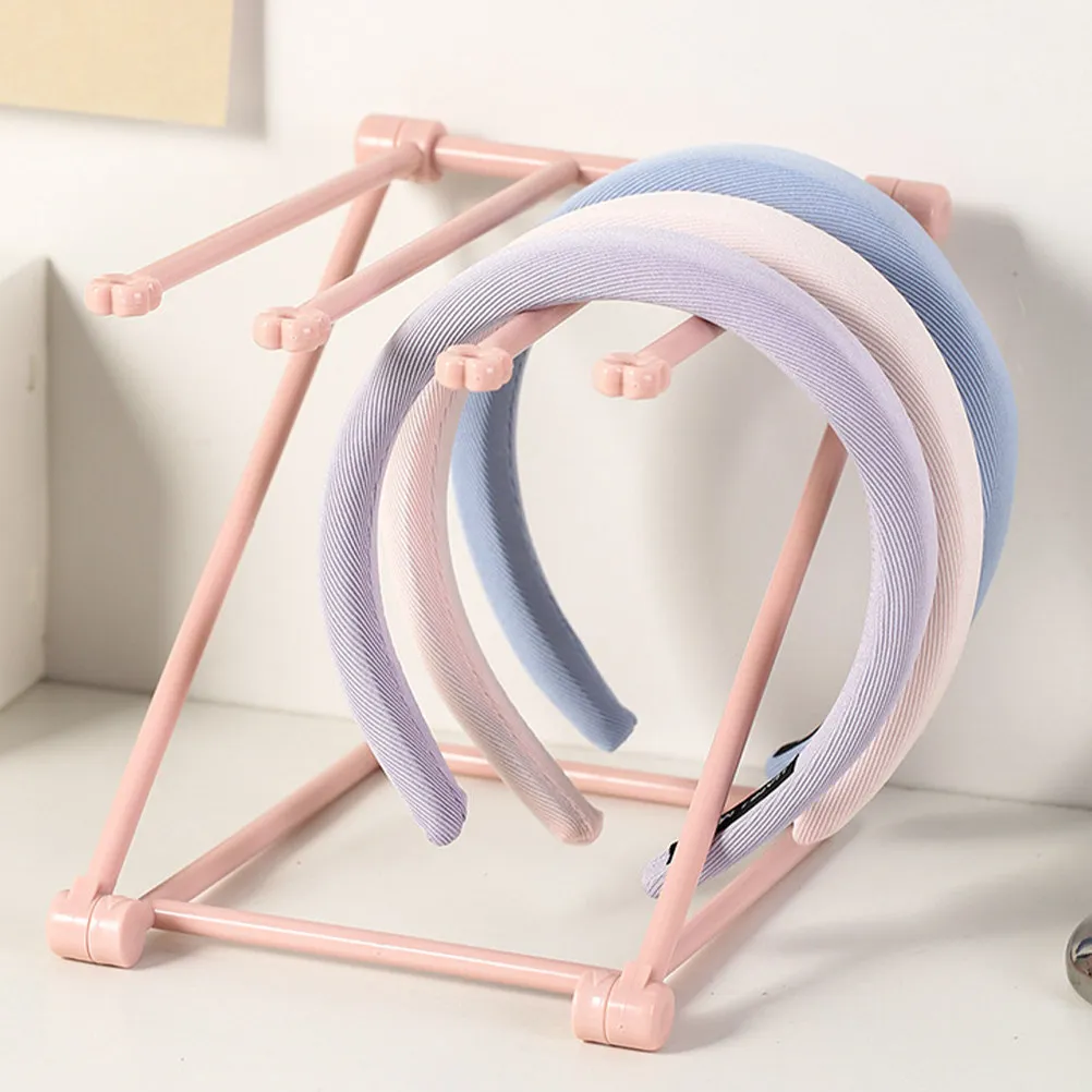 Hairband Stand for Women Headband Display Stand Organizer Folding Headband Holder Rack for Hair Accessories Storage and Gift