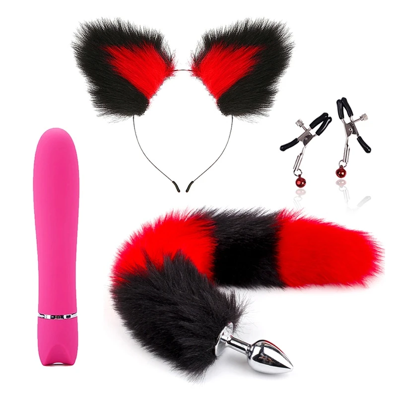 

20RF Restraints Bdsm Safe Bondage Sets Sex Adult Game Accessories Dildos Vibrator Bunny Ears Headpiece for Couples