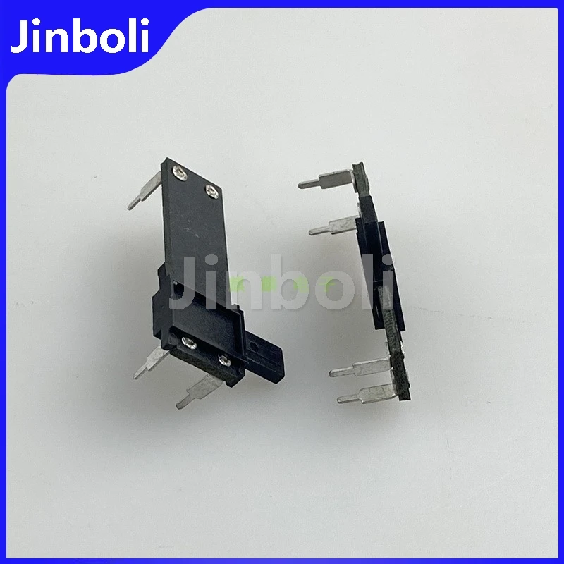 3PCS 34mm A10K 4-Pin Horizontal Single Straight Slide Potentiometer Mixer Fader 10KA Sliding Stroke 20mm Handle Length 6.5mm