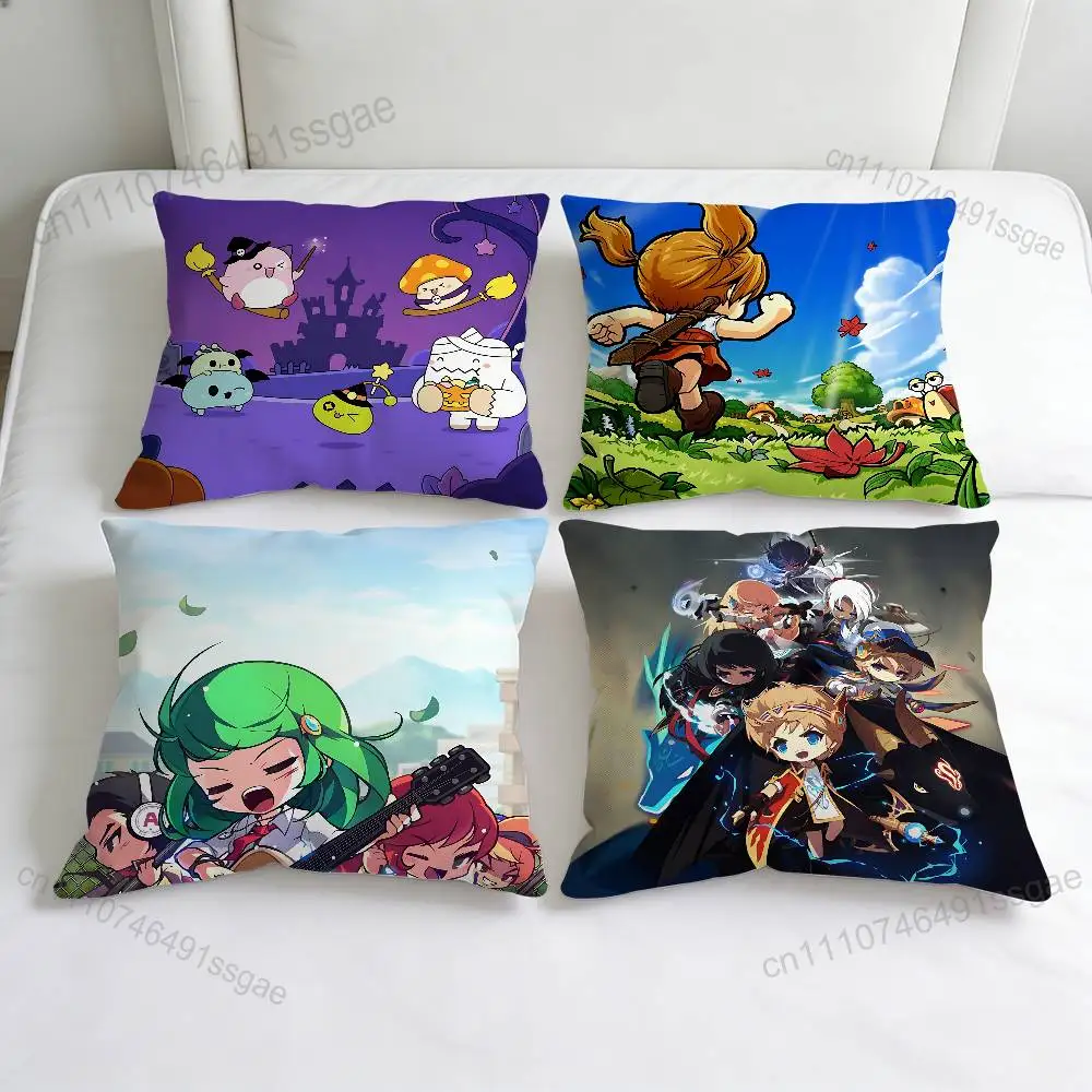 

Cute M-Maplestory Game Decorative Square Pillow Cover Soft & Comfortable Pillow Case Sofa Bed Home Decoration