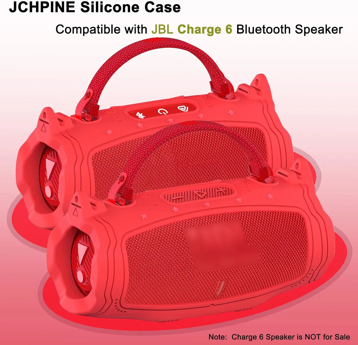 Silikon-Schutzhülle und Hartschalen-Tragetasche und Schultergurt für JBL Charge 6, tragbares Bluetooth-Lautsprecher-Zubehör – Detail 25